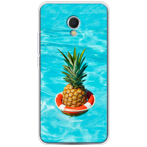 фото Силиконовый чехол ананас в бассейне на meizu mx6 / мейзу mx6 case place