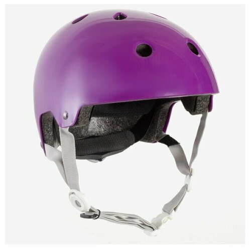 фото Шлем для катания на роликах, скейтборде, самокате фиолетовый play 5 oxelo x decathlon