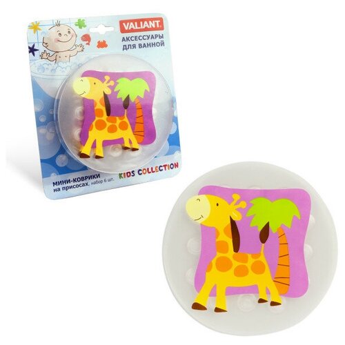 фото Valiant игрушка для ванной мини-коврик valiant жирафик val k6-32