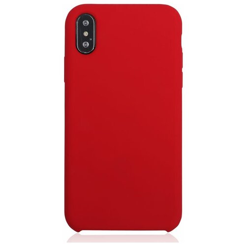 фото Чехол для apple iphone xs brosco softrubber, накладка, красный