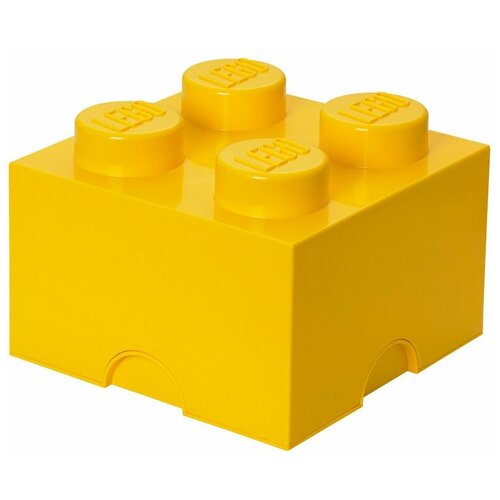 фото Ящик для хранения lego 4 storage brick желтый