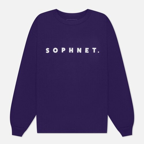 фото Лонгслив sophnet, хлопок, размер s, фиолетовый