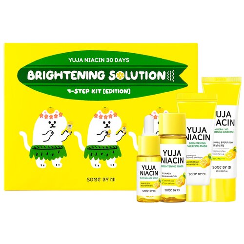 фото Some by mi набор с юдзу для осветления кожи yuja niacin 30days brightning solution 4 step kit (30 мл/10 мл/30мл/20 гр)