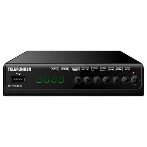 фото Telefunken ресивер dvb-t2 telefunken tf-dvbt262 черный