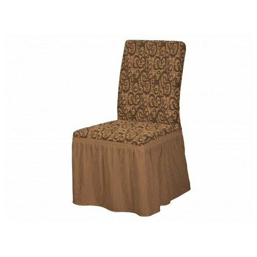 фото Karteks чехол на стул monna цвет: серо-коричневый (одноместный)