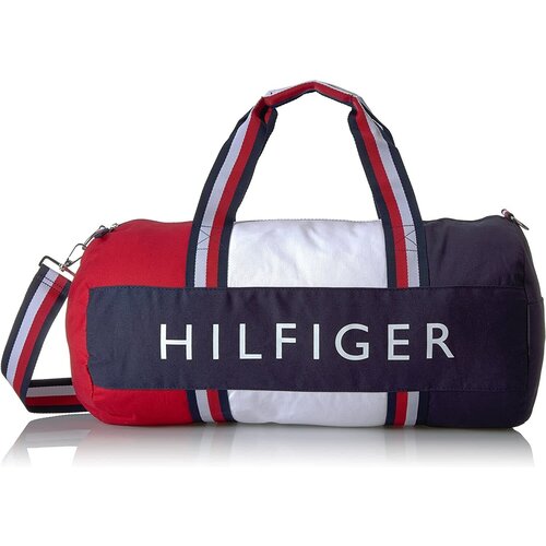 фото Сумка спортивная tommy hilfiger, 28х28х56 см, синий, мультиколор