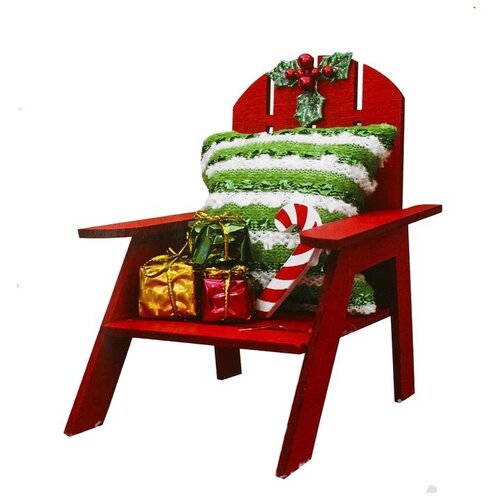 фото Создание елочного украшения школа талантов "стул с подарками" (4304349)