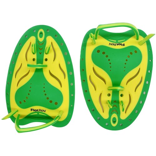 фото Лопатки для плавания flat ray hand paddles ergo hq (s / зеленый / 670)