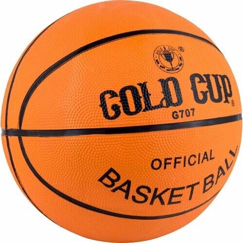 фото Мяч баскетбольный gold cup резина 8 панелей