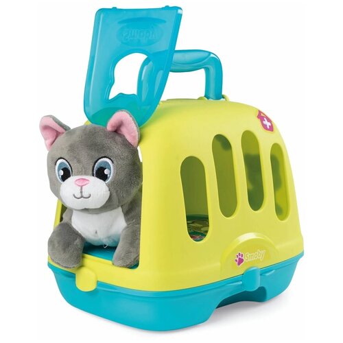 фото Ветеринарный чемоданчик - переноска с котенком, smoby (игровой набор, 340300)