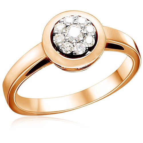 фото Бронницкий ювелир кольцо из красного золота 03к133-01, размер 17
