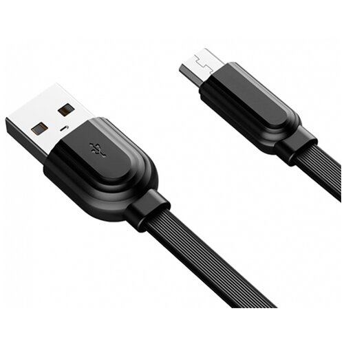 фото Кабель для зарядки micro usb 1m, 2a / шнур зарядки для смартфона / провод зарядки аккумулятора смартфона с быстрой зарядкой (черный) pastila