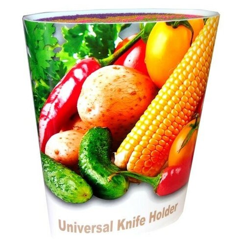 фото Овальная подставка для ножей universal knife holder, 16х7х22 см овощи markethot