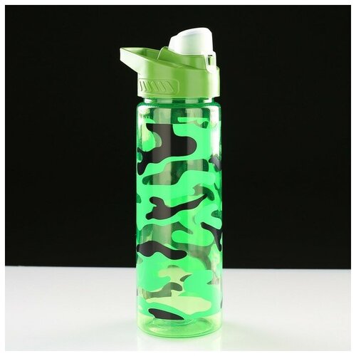 фото Бутылка для воды 700 мл, камуфляжная, с подвесом 8х25 см, микс 4460513 . yandex market