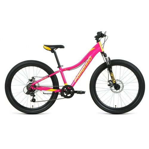 фото Велосипед forward jade 24 2.0 disc (2021) 12 / розовый-золотой 12 ростовка
