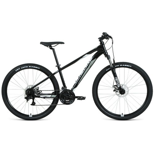 фото Горный (mtb) велосипед forward apache 2.0 disc 27.5 (2020) 17 черный/серый (требует финальной сборки)