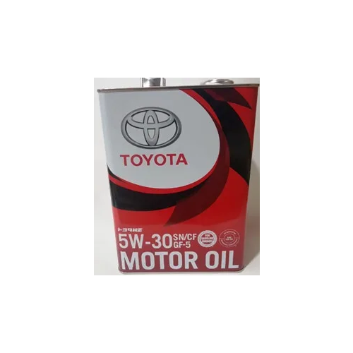 фото Моторное масло toyota motor oil sn/cf 5w-30 синтетическое 4 л