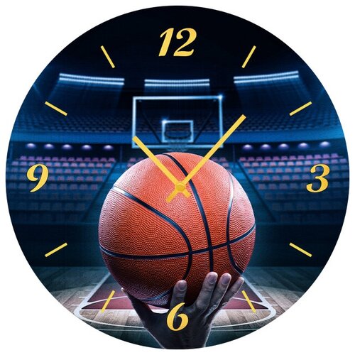 фото Svs настенные часы svs 3501647 баскетбольный мяч