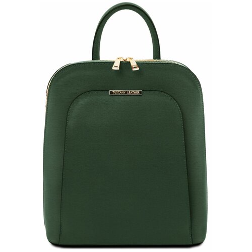 фото Tuscany leather, italy tl bag - женский рюкзак из кожи сафьяно (forest green)