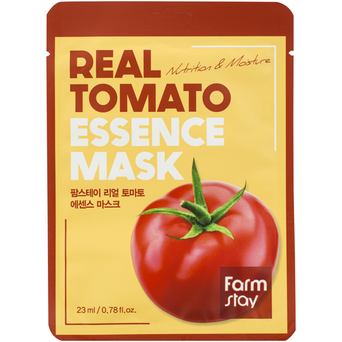 Фото - Farmstay Real Tomato Essence Mask тканевая маска с экстрактом томата, 23 мл farmstay тканевая маска с экстрактом каламанси 23 мл 5 уп