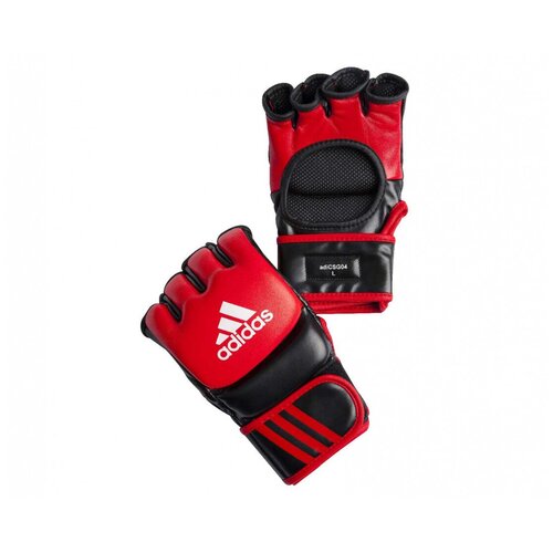 фото Перчатки для смешанных единоборств ultimate fight красно-черные s adidas