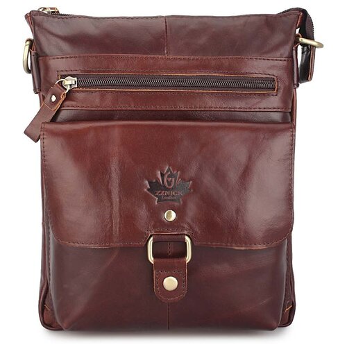 фото Мужская сумка-планшет из натуральной кожи «содден» m1356 brown zznick