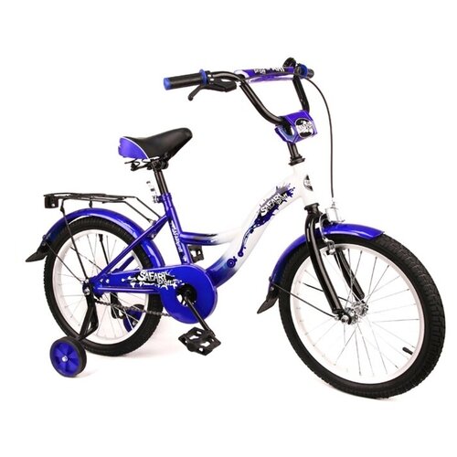 фото Велосипед 18" safari proff стихии gt6639 2-х колесный, пер/зад тормоз, багажник, синий