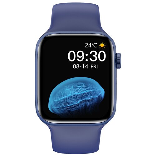 фото Умные часы, смарт часы smart watch x22, 44мм, синие