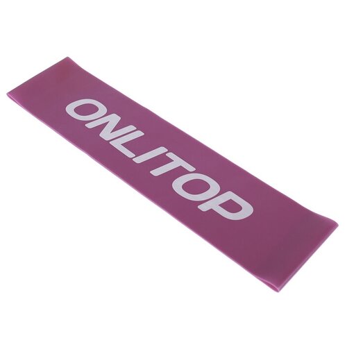 фото Фитнес-резинка 30,5 х 7,6 х 0,7 см, нагрузка до 6 кг, цвет фиолетовый qwen