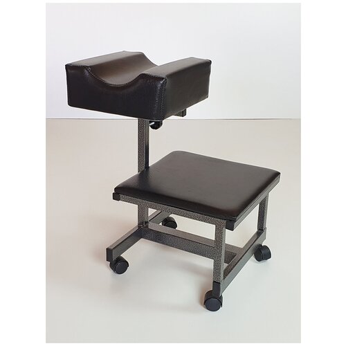 фото Подставка для педикюра (для педикюрного кресла) с полкой черная ru comfort
