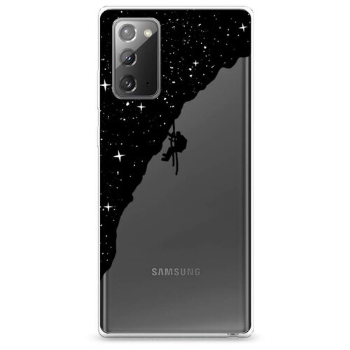 фото Силиконовый чехол "скалолаз в космосе" на samsung galaxy note 20 / самсунг галакси ноут 20 case place