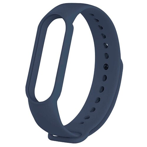 фото Силиконовый ремешок для mi band 5 / спортивный ремешок для фитнес трекера xiaomi / dark blue