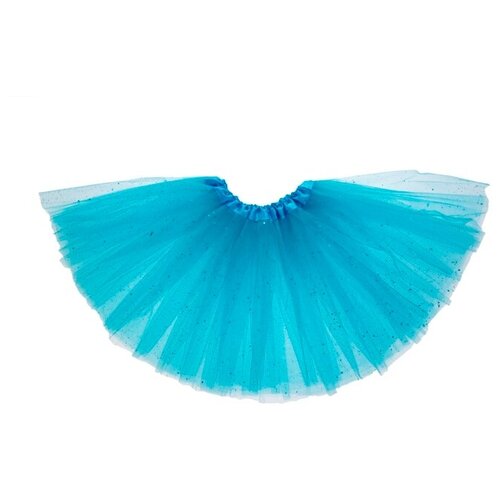 фото Карнавальная юбка 3-х слойная 4-6 лет, цвет голубой 1089315 сима-ленд