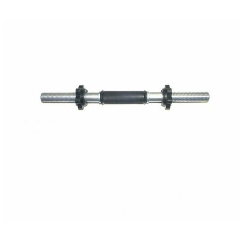 фото Гриф гантельный "barbell" d 30 мм обрезиненная ручка/гайка кетлера l400 мм mb barbell