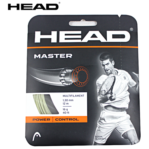 фото Струна для тенниса head 12m master, natural, 1.40