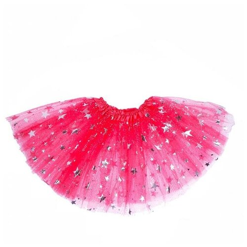 фото Карнавальная юбка "звёздочки", цвет красный сима-ленд