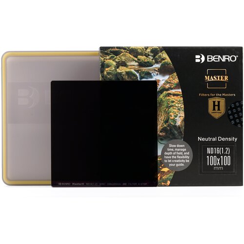 Benro Master Harden Series ND16 (1.2) Square Filter 100х100 мм светофильтр нейтрально-серый benro master harden series nd16 1 2 square filter 100х100 мм светофильтр нейтрально серый