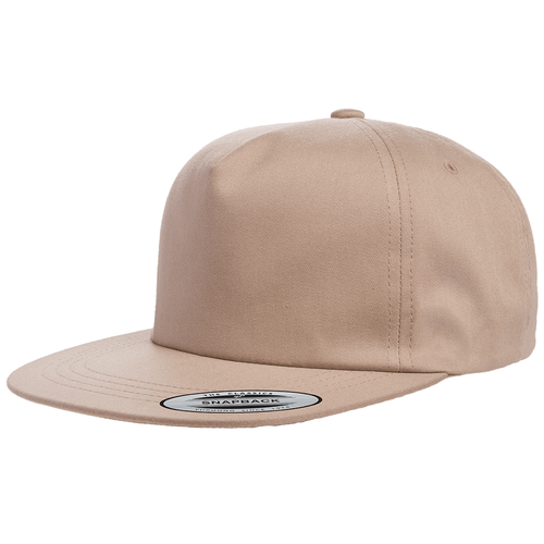 фото Кепка flexfit 6502 - unstructured 5- panel snapback khaki