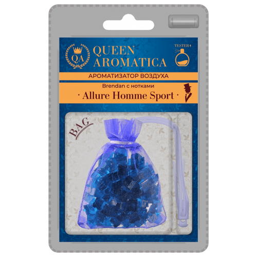 фото Ароматизатор queen aromatica мешочек brendan (с нотками allure homme sport) qa-b-09, ароматизатор салона