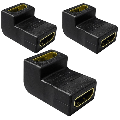 фото Переходник mrm-power (hdmi f/мама - hdmi f/мама), черный (набор из 3-х штук)