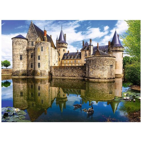 фото Пазл trefl 3000 деталей: замок в сюли-сюр-луар, франция