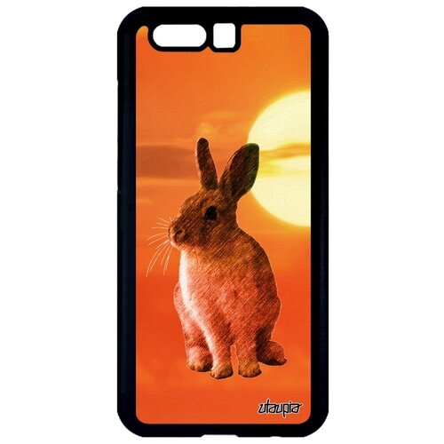 фото Противоударный чехол на телефон // honor 9 // "кролик" дикий домашний, utaupia, оранжевый