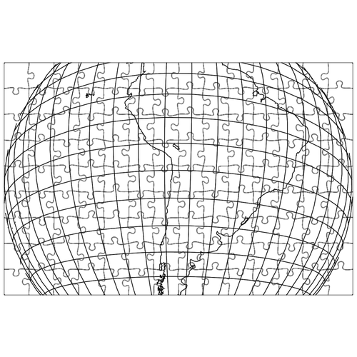 фото Магнитный пазл 27x18см."глобальный, земля, сетка" на холодильник lotsprints