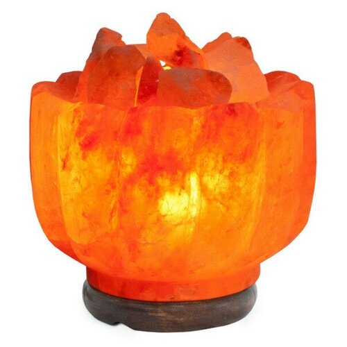 фото Лампа соляная ваза с камнями 4,0-4,5 кг, с диммером stay gold