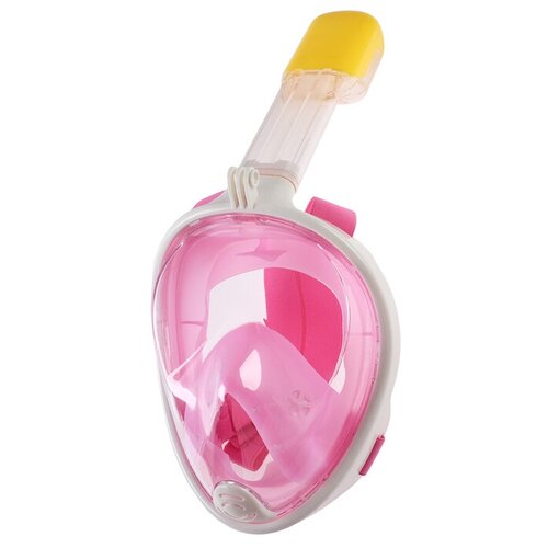фото Маска-трубка для плавания, взрослая, маска 19 х 26, трубка 25 см, цвет розовый onlitop