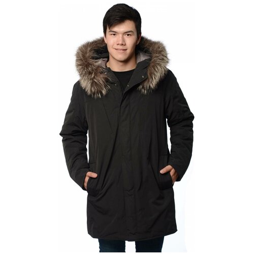 фото Зимняя куртка мужская clasna 038 размер 54, черный