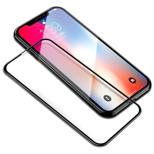 Полноэкранное защитное стекло для Apple iPhone X, iPhone XS и 11 Pro, Screen 3D, Защитное стекло для Айфон Х, Хс и 11 Про, 3D На весь экрана (Черный)