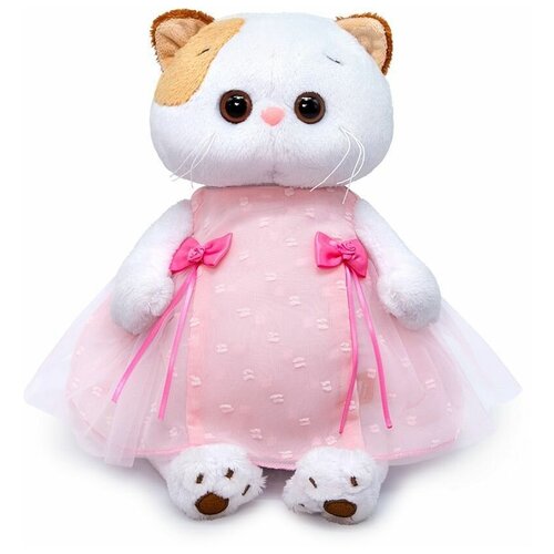 фото Мягкая игрушка budi basa кошка ли-ли в розовом платье 24 см budi basa collection