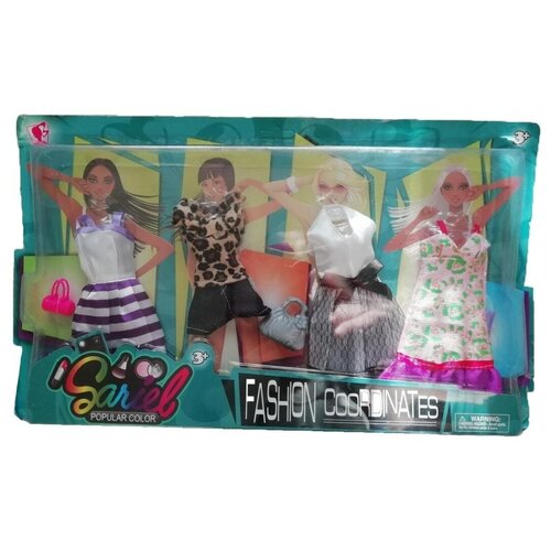 фото Набор одежды для кукол и аксессуаров 29 см наряды для вечеринки junfa toys