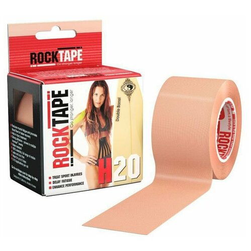 фото Rocktape тейп h2o, 1 шт, цвет: телесный